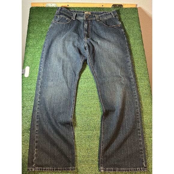 Y2K Vintage Oleg Cassini Denim Wide Leg Relaxed Fit Men’s 36x32 Medium - Picture 3 of 12